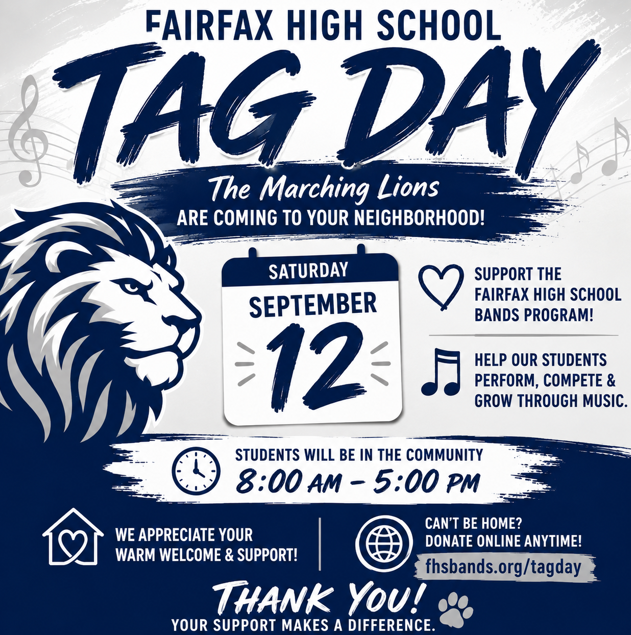 School band fundraising flyer