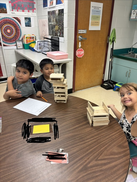 students building forts