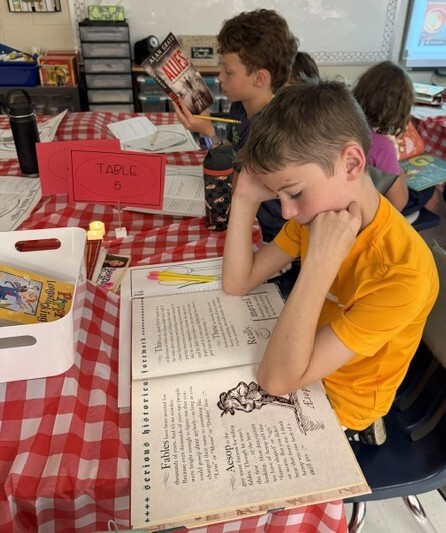 5th Graders Sample New Genres in their Recent Book Tasting