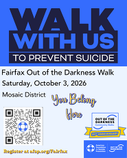 Out of the Darkness Walk Fairfax location and registration information