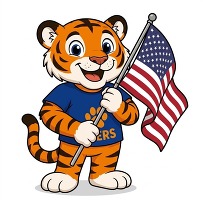 Patriotic Tiger