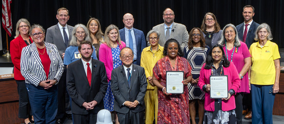 School Board Members and those in attendance for the Recognizing Constitution Day, National DEI Day and Citizenship Day Proclamation