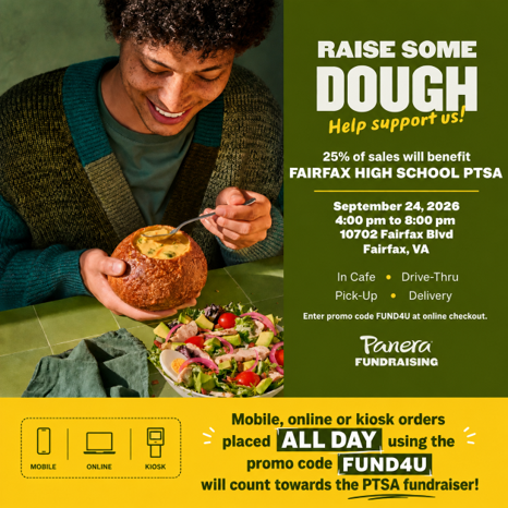 Panera fundraising flyer