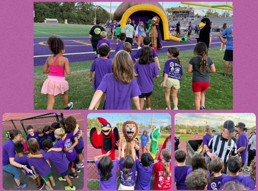 Kings Park Students participating in the tunnel run at Lake Braddock Pyramid Night