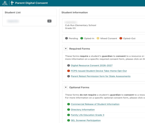 parent digital consent