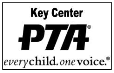 PTA- Key Center PTA, everychild.onevoice  in black print 