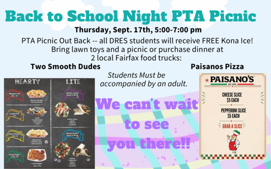 Back to School Night PTA Picnic