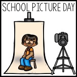 "school picture day" student with glasses and camera