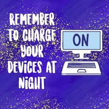 Picture of reminding to charge their laptops