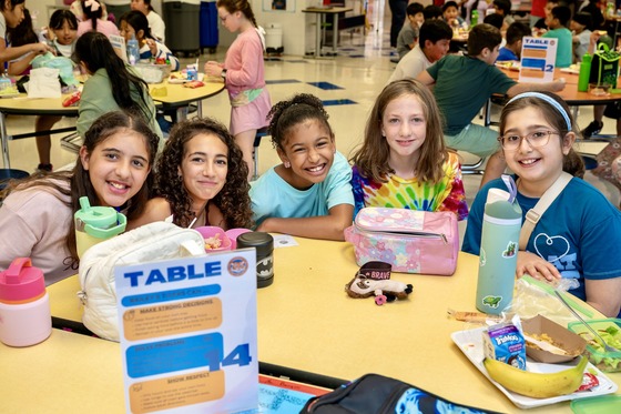Students eating lunch
