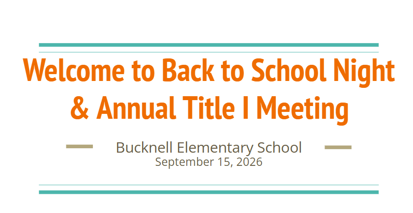 Back-to-School Night Information Slides in English