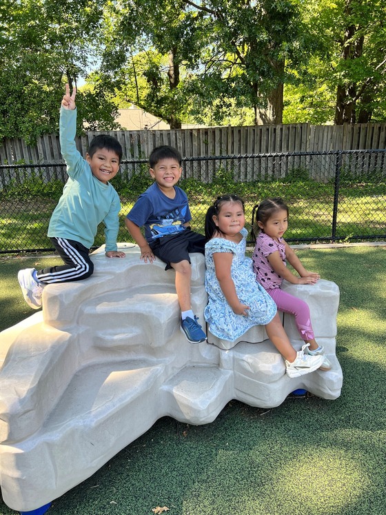 Students at recess