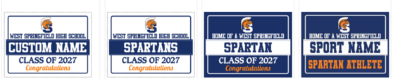 WSHS Class of 2027 Yard Signs