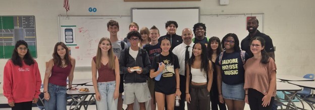 Student with Dr. Belin