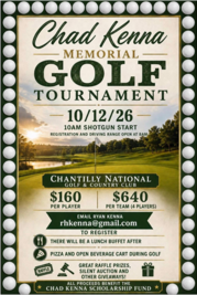 Chad Kenna Memorial Golf Tournament Flyer