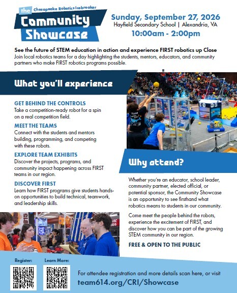 Hayfield SS Robotics Event Flyer