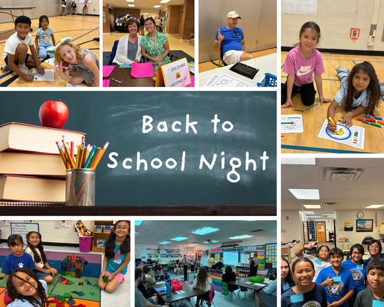 back to school night photo collage