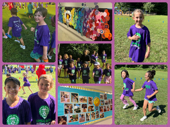 Kings Park students participating in Booster Fun Run