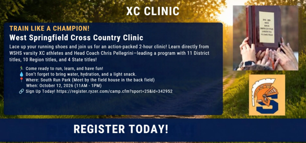 cross country clinic on october 12