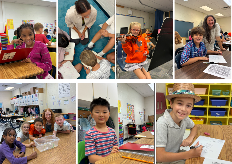 Students learning at Orange Hunt