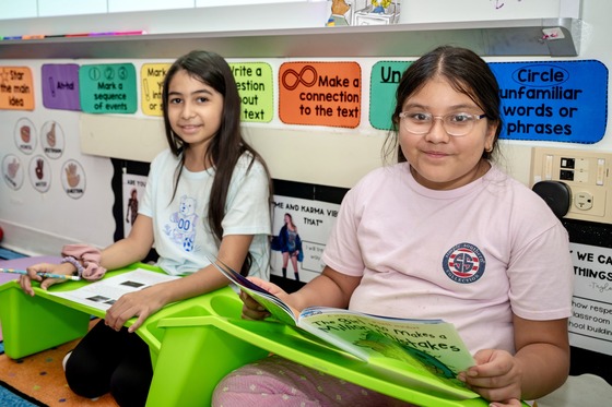 Students reading