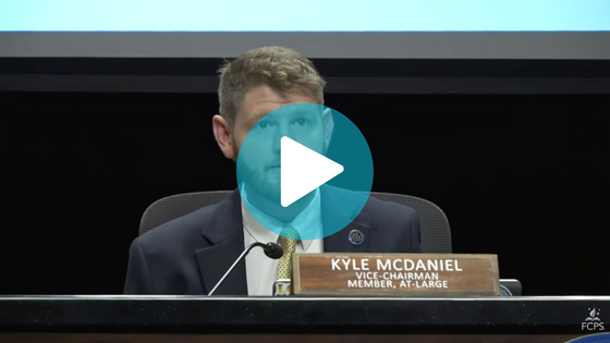 Thumbnail for Video of Kyle McDaniel's comments at the School Board Meeting
