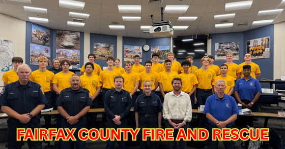 Kyle at Fairfax County Fire and Rescue