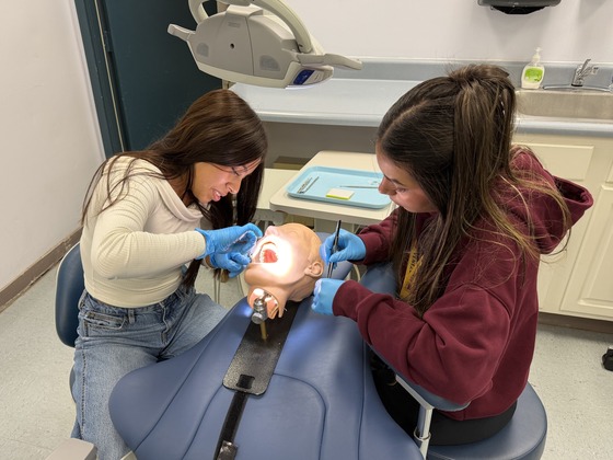 Dental Assistant students in clinic