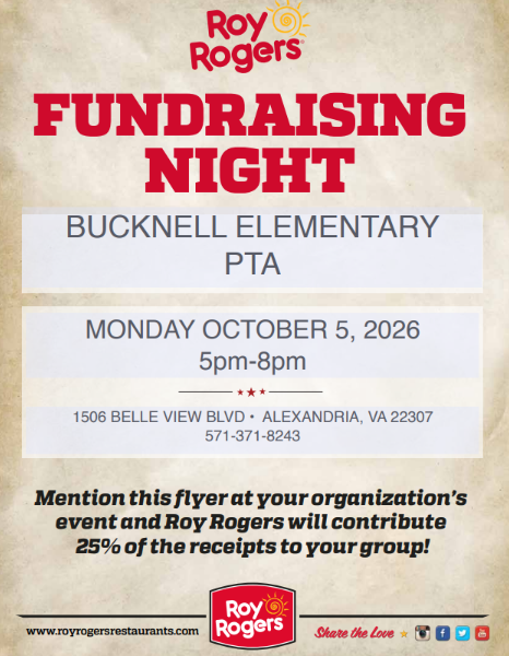 Roy Rogers Fundraising Night Flyer