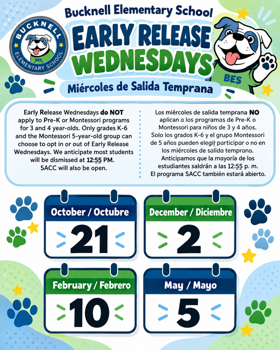 Early Release Wednesday Flyer