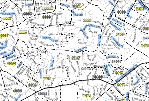 Student Planning Area Map
