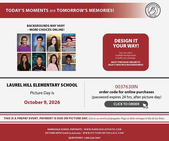 Picture Day 2026-2027