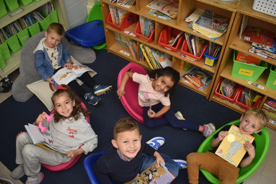 A group of Stenwood students participating in a Language Arts activity