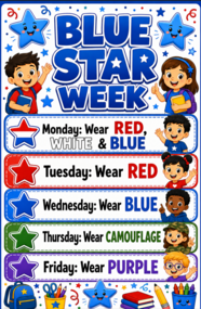 blue start spirit week