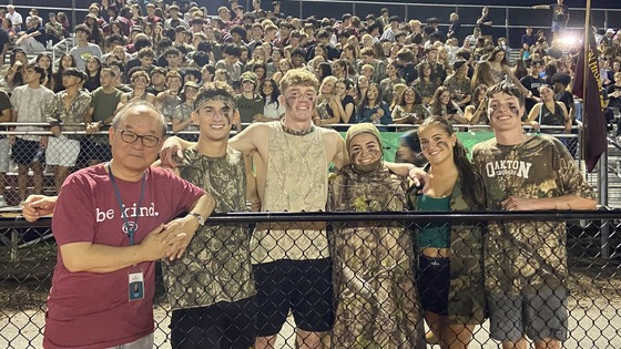 mr moon with student leaders