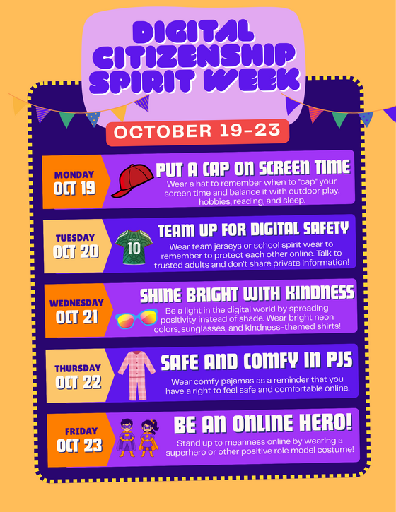 digital citizenship week flyer - English