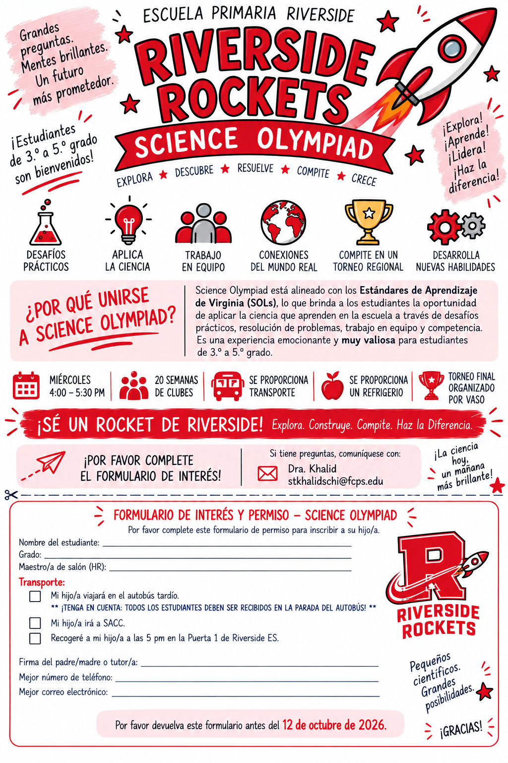 Riverside Rockets_ Science Olympiad Flyer_Spanish.png