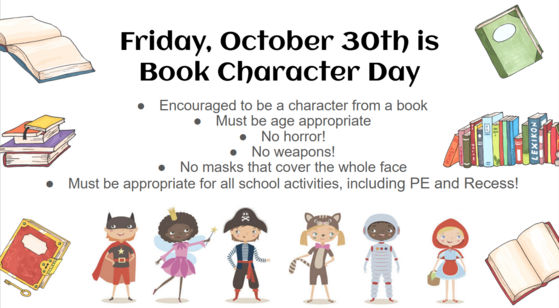 Book Character Day is coming!