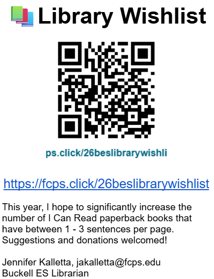 Library Wishlist Flyer