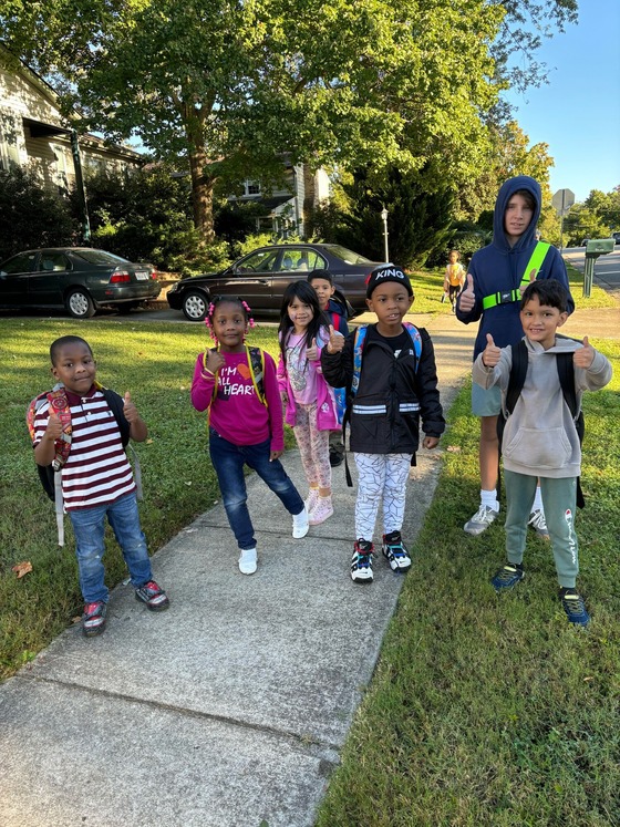 walking to school