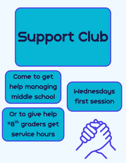 Support Club – Wednesday, Session 1