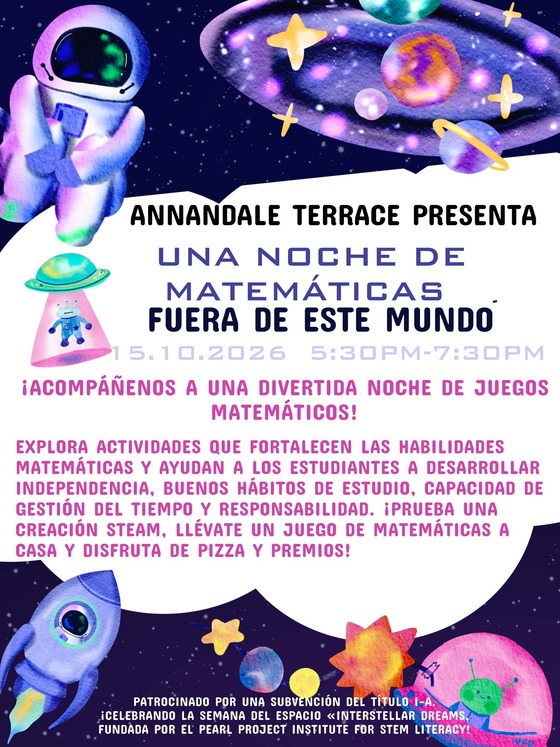 ¡Traiga a toda la familia a una tarde de diversión, descubrimientos y aprendizaje de matemáticas!