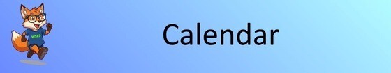 image of banner saying "Calendar"
