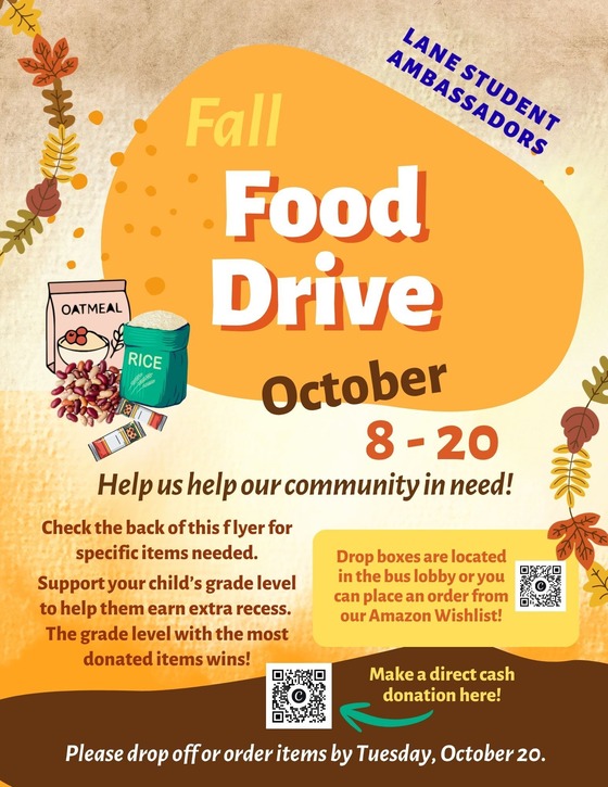 Food donation flyer