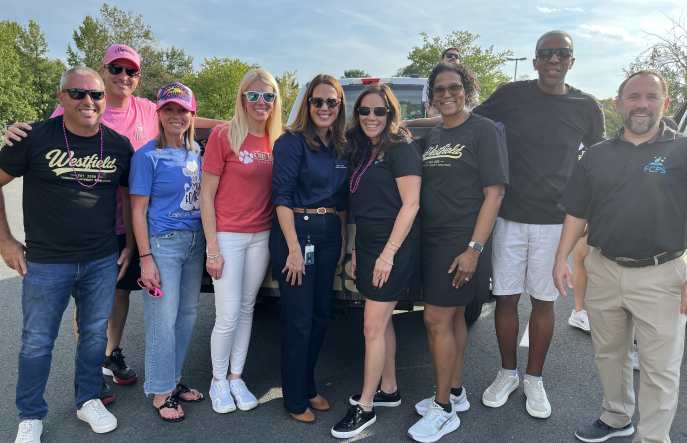 FCPS principals at Westfield parade