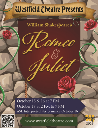 Westfield HS flyer for production of Romeo and Juliet