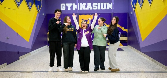 Principal with her staff