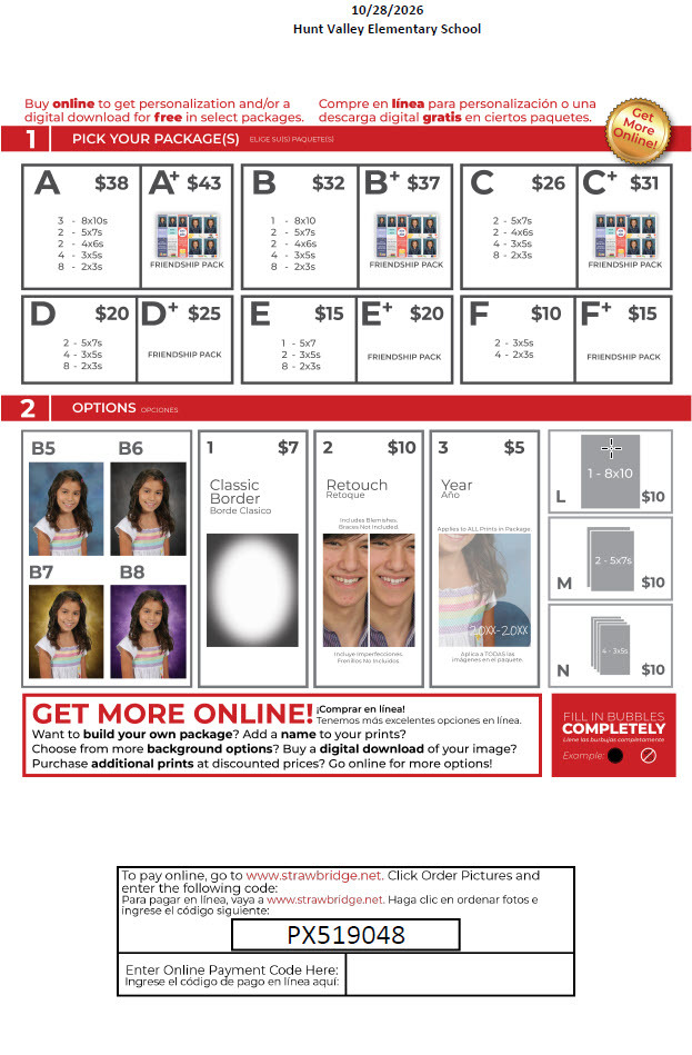 hves picture retake flier