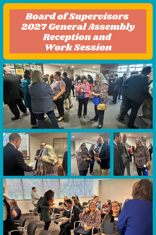 Collage of Fairfax County Board of Supervisors BOS’s Annual Legislative Reception and Work Session