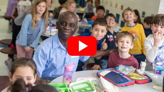 Youtube video thumbnail highlighting Mr.Amofa and other FCPS custodians.